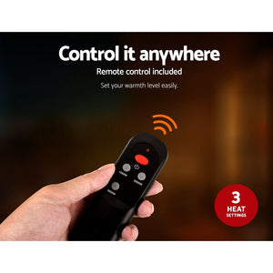 Devanti Electric Infrared Strip Heater | Remote Control | 3000W