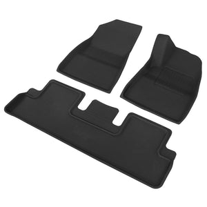 Weisshorn Car Rubber Floor Mats for Tesla Model 3 2021-2022 | Front and Rear