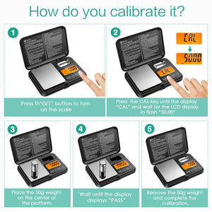 0.01g/200g Electronic Digital Scale With 50g Calibration Weights