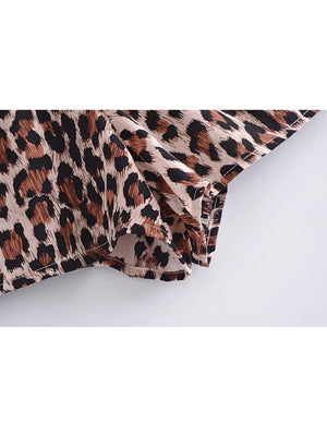 Women's Leopard Print Bohemian Pants | S-L