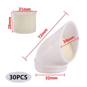 Hydroponic Vertical Garden PVC Insert Pots | 30PCS + Drill Bit