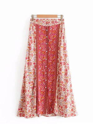 Real Hippie Long Maxi Bohemian Skirt | High Waisted | S-L | Various Colours