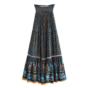 Women's Classic Cute Bohemian Summer Skirt | Rayon + Cotton | S-XL