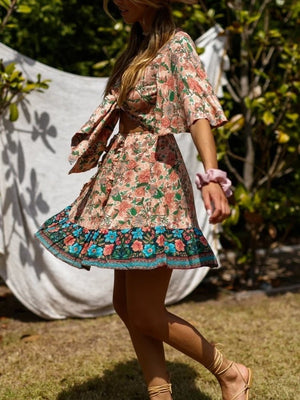 Beautiful Summer Bohemian Mini Dress | S-L