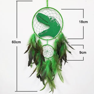 Cool Boys Dinosaur Dream Catcher | Green T-Rex