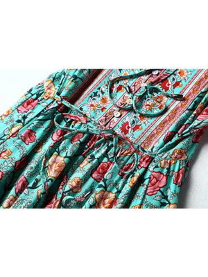 Women's Roses Floral Sleeveless Beach Dress | S-L | Various Colours