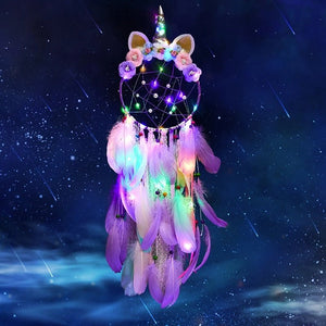 Cute Girls Unicorn Dream Catchers | Various Styles | Fairy Light Options Available