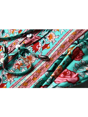 Women's Roses Floral Sleeveless Beach Dress | S-L | Various Colours