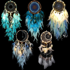 Tradtional Indian Dream Catchers | Various Colours | 65cm Length