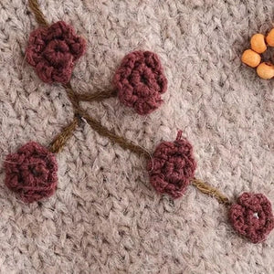 Gypsy Women's O-Neck Thick Warm Jumper With Hippie Flowers | S-L