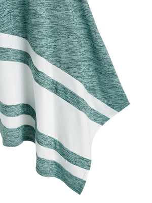 Blue Boho Skew Collar Dress | M-XXXL