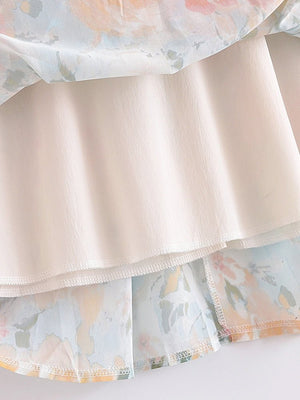 Women's Elegant Bohemian Deep V-Neck Dress | Floral Print | S-XL