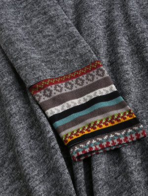 Colourful Tribal Robe Dress | High Wasit + Long Sleeve + Hoodie | S-XXL