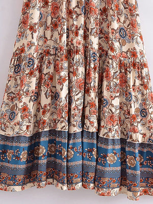 Women's Summer Boho Robe Dress | V-Neck With Tassels | S-XL