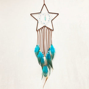Blue Sun, Moon And Star Dream Catcher Set