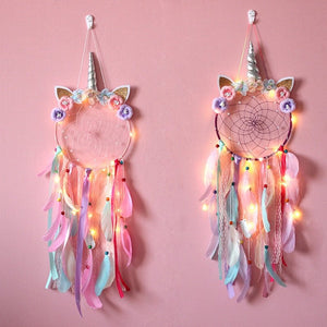 Cute Girls Unicorn Dream Catchers | Various Styles | Fairy Light Options Available