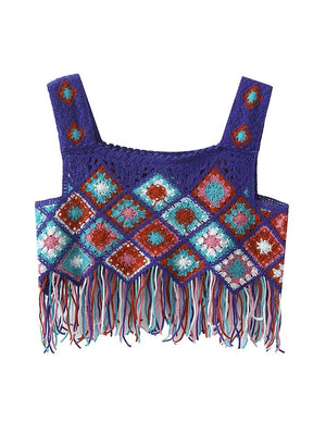 Hippie Styled Festival Crop Top | Various Colours | Free Size