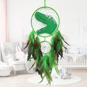 Cool Boys Dinosaur Dream Catcher | Green T-Rex