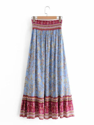 Vintage Styled Bohemian 60's Hippie Long Skirt | M-XL | Various Colours