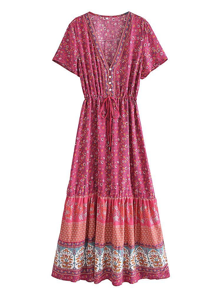 Beautiful Hippie Styled Long Dress | S-L | 3 Colours Available