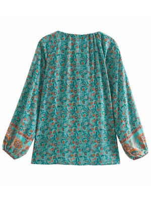 Casual Bohemian Styled Hippie Blouse Top | S-L | 2 Colours