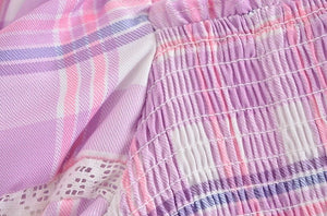 Cute Boho Smoked Bodice Outfit | Skirt + Ruffled Top | S-L