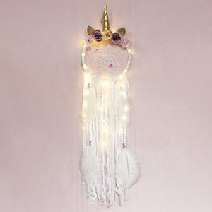 Cute Girls Unicorn Dream Catchers | Various Styles | Fairy Light Options Available
