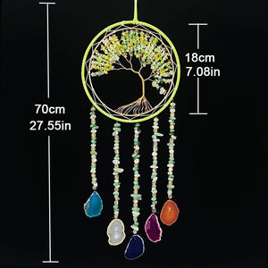Tree Of Life Dream Catcher With Agnate