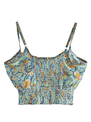 Women' 60's Child Two Piece Suit | Strapless Top + Bohemian Loose Pants | S-L