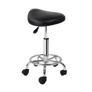Roller Saddle Salon Stool With Hydraulic Lift
