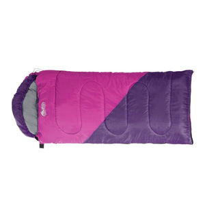 Weisshorn Kid's Sleeping Bag | Camping Hiking Thermal | Pink | 172cm