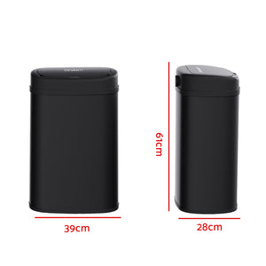 Devanti 50L Sensor Bin | Motion Rubbish Trash Can | Auto Touch Free | Kitchen