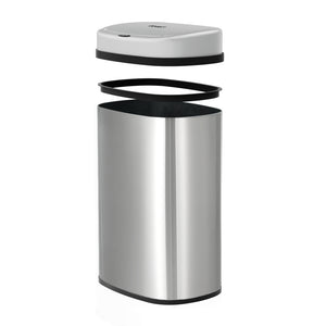 Devanti Stainless Trash Can | Automatic Touch Free Sensor Bin | Motion Rubbish