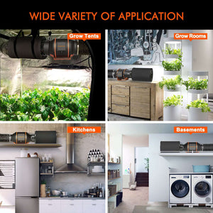 SF 4 Inch Inline Duct Fan With Speed Controller