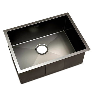 Stainless Steel Kitchen Sink | Under/Top/Flush Mount | 60cm x 45cm | Black