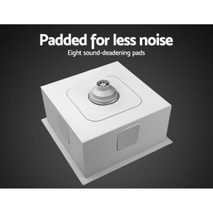 Cefito 36cm x 36cm Stainless Steel Kitchen Sink - Under/Top/Flush Mount | Silver