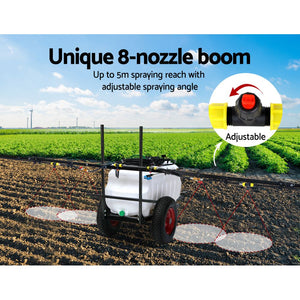 100L ATV Weed Sprayer Trailer With 5M Boom Extension