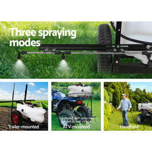 100L ATV Weed Sprayer Trailer With Spot Spray Tank