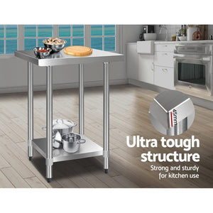Stainless Steel Kitchen Bench | 610 x 610mm Commercial
