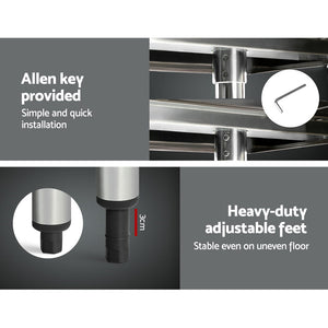 Commercial Stainless Steel Bench - 762 x 762mm