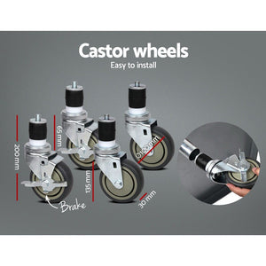 Commercial Hydroponic / Nursery Stainless Steel Work Bench - 1219MM x 610MM