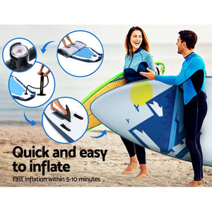 Inflatable Stand Up Paddle Board | Weisshorn | SUP Surfboard | Kayak | 10FT