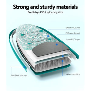 10FT Inflatable Stand Up Paddle Board | Weisshorn SUP Kayak