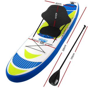 Stand Up Paddle Board | Inflatable SUP Surfboard Kayak | Size: 11ft | Brand: Weisshorn