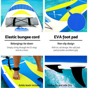 Stand Up Paddle Board | Inflatable SUP Surfboard Kayak | Size: 11ft | Brand: Weisshorn