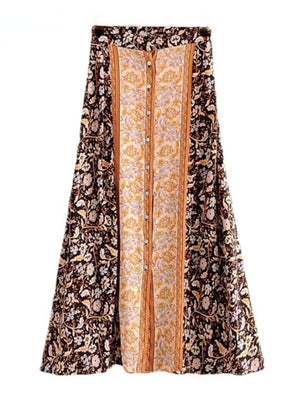 Real Hippie Long Maxi Bohemian Skirt | High Waisted | S-L | Various Colours