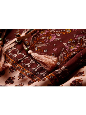 Relaxed Vintage Styled Hippie Blouse Top | S-L | 2 Colours