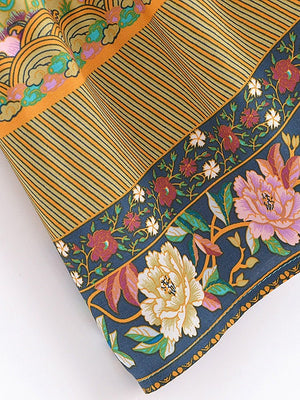 Women's Chik Peacock Spaghetti Summer Dress | S-L