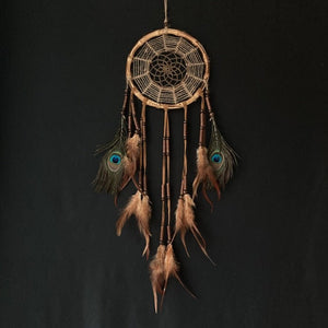 Handmade Bamboo Feathered Dream Catcher | 2 Variations
