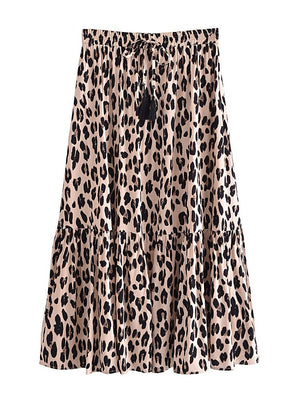 Long Leopard Printed Bohemian Dress | S-XL